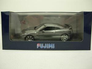 特価★フジミ FUJIMI 1/43NISSAN GT-R(R35) ダークメタルグレー