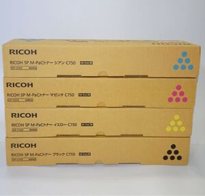 【送料無料】RICOH リコー SP M-PaCトナー C750 ブラック/シアン/マゼンタ/イエロー 【純正】