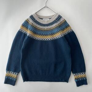 TOMORROWLAND -tricot- size/S (ie) 日本製 トゥモローランド ノルディック フェアアイル ニット セーター ウール KNIT SWEATER