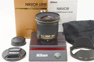 ☆極上美品☆ Nikon ニコン AF-S NIKKOR 20mm F1.8 G ED 元箱 付属品 ♯24052002