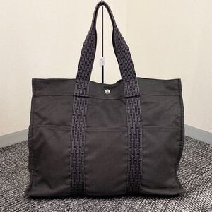 #【売り切り】HERMES エルメス エールラインMM トートバッグ MADE IN FRANCE ユニセックス ビジネスカジュアル ダークベージュ 