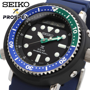 SEIKO セイコー 腕時計 メンズ 海外モデル PROSPEX ソーラー アナデジ ダイバーズ SNJ039P1