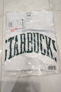 スターバックス BEAMS ヘビーウェイト Tシャツ ホワイト M 半袖 Tee シャツ 白 ビームス チャンピオン スタバ Mサイズ メンズ レディース