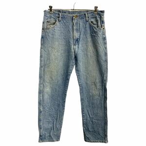 Wrangler デニムパンツ W38 ラングラー ビッグサイズ ライトブルー コットン メキシコ製 古着卸 アメリカ仕入 2312-626