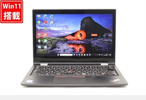 中古 フルHD 13.3型 Lenovo ThinkPad L380 YOGA Windows11 八世代 i5-8250U 8GB NVMe 256GB-SSD カメラ 無線 Office付 管:1000w