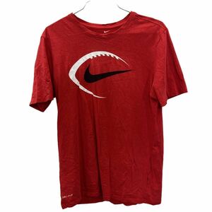 NIKE ロゴTシャツ Mサイズ ナイキ スポーツ アメフト スウォッシ t2207-3236