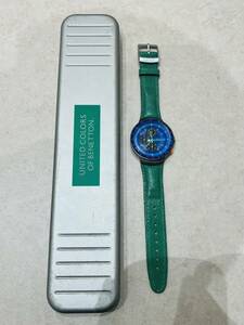 MJ1　1円～ UNITED COLORS OF BENETTON ベネトン メンズ腕時計 腕時計 クロノグラフ クオーツ 純正ベルト 不動