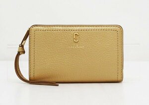 ◇美品【MARC JACOBS マーク ジェイコブス】ソフトショット 2つ折り財布 M0016543 ゴールド