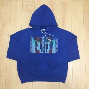 【美品・20AW】C.E (CAV EMPT) /シーイー キャブエンプト NOT NATURE HEAVY HOODY パーカー コットン 青 サイズM ストリート スケシン