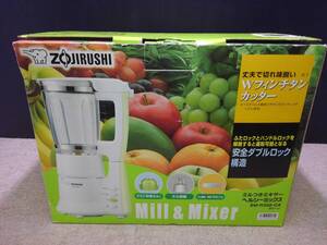 K2769 A ◆動作確認済◆ ZOJIRUSHI ミルつきミキサー ヘルシーミックス BM-RS08-GA 現状渡し ◆中古品◆