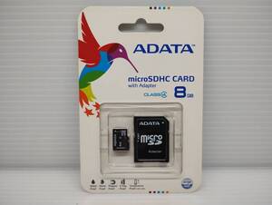 未使用・未開封品　8GB　ADATA　microSDHCカード　microSDカード　メモリーカード