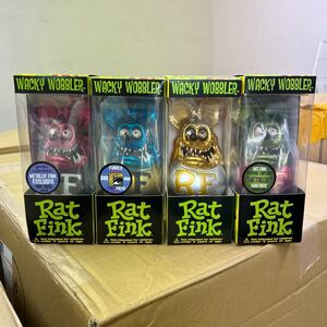 ラットフィンクボビングヘッドメタリックバージョン4体セット ボビングヘッド Rat Fink