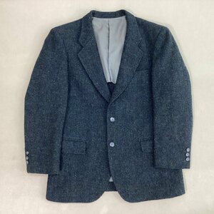 ■Harris Tweed ハリスツイード ツィード地テーラードジャケット 古着 ヴィンテージ 日本製 ウール メンズ サイズ92A5 緑系/0.82kg■