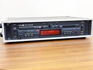 【PULSE 2Uラック付き】TASCAM MD-CD1 MKⅢ MD CDプレイヤー ② リモコン・説明書共に未使用 使用回数少なめ 音出し確認済み 状態良好