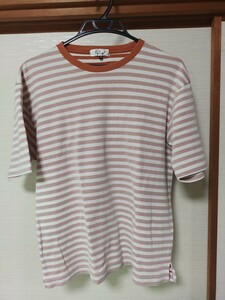 a.v.v アーヴェヴェ メンズボーダーtシャツ　L