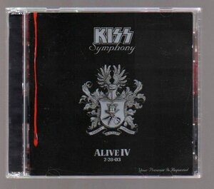 ■KISS(キッス)■「アライヴ IV 地獄の交響曲」■KISS SYMPHONY ALIVE 2.28.03■2枚組(CD)■ピクチャー・レーベル■2003年作品■概ね美品■