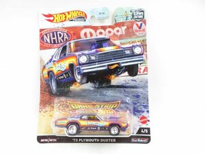 (n1524）ホットウィール プレミアム 73 PLYMOUTH DUSTER プリムス ダスター 4/5 DRAG STRIP DEMONS CAR CULTURE カーカルチャー