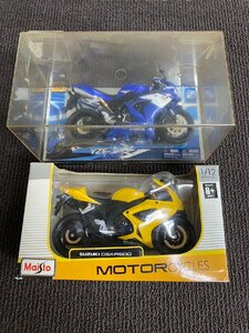 NI040116◆バイクフィギア◆2点セット GSX-R600 YZF-R1 ヤマハ スズキ コレクション 置物 マニア 直取歓迎！