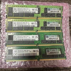 SKhynix DDR4 PC4-3200AA-RB2-12 HMA84GR7DJR4N-XN T4 AC 2Rx4 32GB x4枚セット計128GB