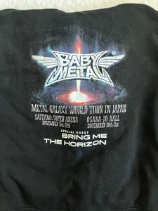 1円スタート☆ベビーメタル☆Babymetal☆フーディ☆パーカー☆Mサイズ☆中古☆Bring me the horizon☆ツアー☆