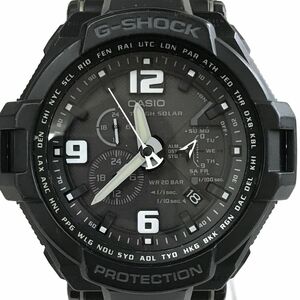 美品 CASIO カシオ G-SHOCK ジーショック 腕時計 G-1400A-1A ソーラー タフソーラー SKY COCKPIT スカイコックピット アナログ 動作確認済