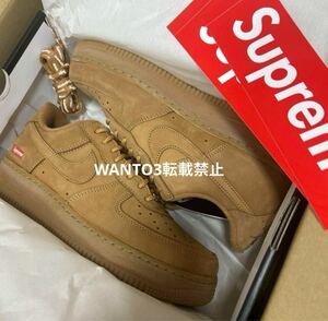 新品 26センチ Supreme × Nike Air Force 1 Low Flax Wheat シュプリーム × ナイキ エアフォース 1 ロー フラックス ウィート DN1555-200