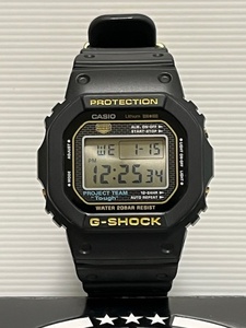 CASIO G-SHOCK DW-5035D-1BJR 　35周年記念限定モデル スクリューバック　ブラック ゴールド 