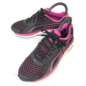 PUMA/プーマ★speed500/ignite/高機能/ランニングシューズ【23.0/黒×ピンク/black×pink】sneakers/Shoes/trainers◆Q-251