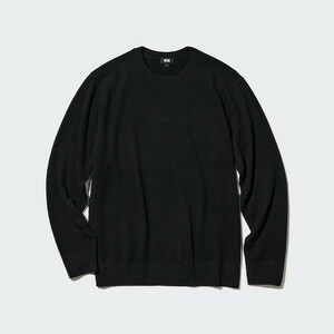 UNIQLO カシミヤクルーネックセーター(長袖) Sサイズ ブラック 黒 2023年モデル