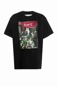 正規新品 20SS OFF-WHITE c/o VIRGIL ABLOH Off White CARAVAG PAINTING オフホワイト ヴァージル アブロー カラヴァッジォ Tシャツ XXS