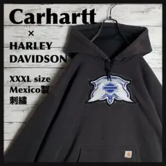 【入手困難‼︎】Carhartt × ハーレーダビッドソン パーカー C494