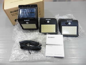suaoki/スアオキ SUPER 28 Solar Motion Sensor Light ミニセンサーサイト 3個 保管品 T710