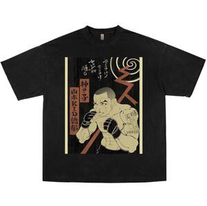 山本KID Tシャツ 浮世絵 ブラック