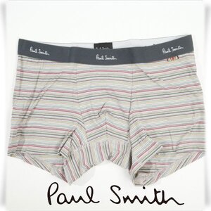 新品1円～★定価4,180円 ポールスミス Paul Smith メンズ マルチストライプ ショートボクサー ブリーフパンツ L コットン綿 下着◆3954◆