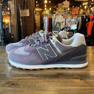 new balance ニューバランス WL574MLB ウィメンズ ローカットスニーカー パープル size 28.5cm ほぼ未使用品 本体のみ