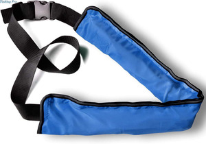 新品 SuperSunny ライフジャケット 自動膨張式 ベルトタイプ 手動式 釣り 海釣り フィッシング 海水浴 子ども用 青 CE認証取得済