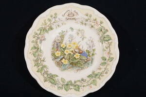 【苺定食】『Royal Doulton Bramly Hedge シリーズ⑤ 』（Spring 1982 7寸皿 無疵）