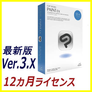 【12ヵ月ライセンス】CLIP STUDIO PAINT EX 3.2【クリップスタジオ最新版】