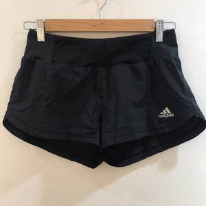 ◆お洒落な逸品◆ADIDAS/アディダス ショートパンツ ナイロンパンツ マラソン ランニング ブラック 黒 レディース S ON2524