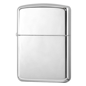 Zippo ジッポライター アーマー 無地 100 ミクロン ＃162 ミラー 鏡面 ポリッシュ 銀メッキ 80003