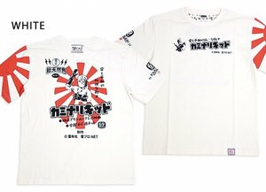 カミナリキッド半袖Tシャツ◆カミナリ ホワイトMサイズ 中排気量 KMT-242 雷 昭和 レトロ エフ商会 efu ヒーロー