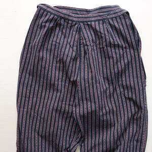 もんぺ 野良着 着物 パンツ 木綿 縞模様 ジャパンヴィンテージ 昭和 リメイク素材 Monpe Noragi Pants Japanese Fabric Cotton Vintage