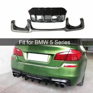 【送料無料】 リアバンパー ディフューザー カーボン Jスタイル BMW 5シリーズ F10 F11 M5 Mスポーツ 2011-2016 リア スポイラー カナード