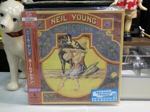 角四｜新品同様Like NEW!!★SHM-CD / 紙ジャケット / w/OBI★Neil Young 「ホームグロウン」ニールヤング