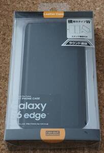 ☆新品★ray-out Galaxy S6 edge スリムレザーケース 横開き ブラック