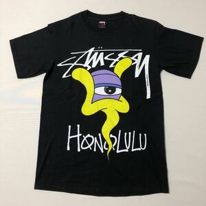 STUSSY x GHOST HONOLULU Tシャツ ( ステューシー レア old チャプト 周年 記念 限定 総柄 フォト レア Tee )