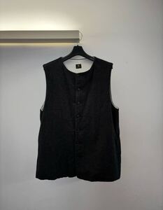 DjangoAtour（ジャンゴアトゥール）「classic artisanal tweed vest」black LL 