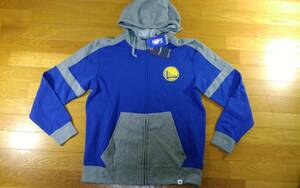 Fanatics ファナティクス GOLDEN STATE WARRIORS ウォーリアーズ ZIP UP フリース パーカー SIZE:M 青 送料510円～