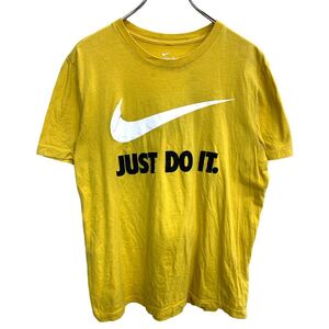 NIKE 半袖 プリント Tシャツ Mサイズ ナイキ イエロー ロゴ 古着卸 アメリカ仕入 t2407-3668