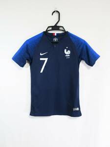 フランス 代表 #10 GRIEZMANN グリーズマン 2018 ホーム ユニフォーム ジュニア M 140-150cm ナイキ NIKE France サッカー シャツ キッズ